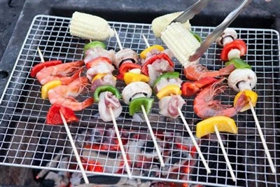 Outdoor barbecue net Large quantities of stock aluminum alloy frame materials