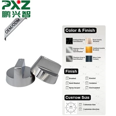 Custom Size Zinc Alloy One Shape Appliance Knobs
